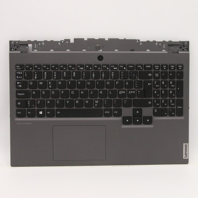 Lenovo Legion 5P 15IMH05H 5CB0Y99306 gray backlit Norwegian NE NR keyboard palmrest