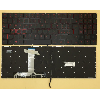 Lenovo Legion Y520-15IKB Y720-15IKB R720-15IKB tastatură IT italiană cu cheie roșie