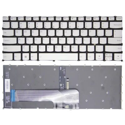Lenovo Slim 7 14ARH7 14IAP7, F10 slēdzene sudraba atpakaļskata ASV tastatūra