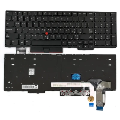 Lenovo ThinkPad E580, E585, E590, E595, L580, L590, R590, T590, black Arabic AR keyboard original LIM17F53AO-G622