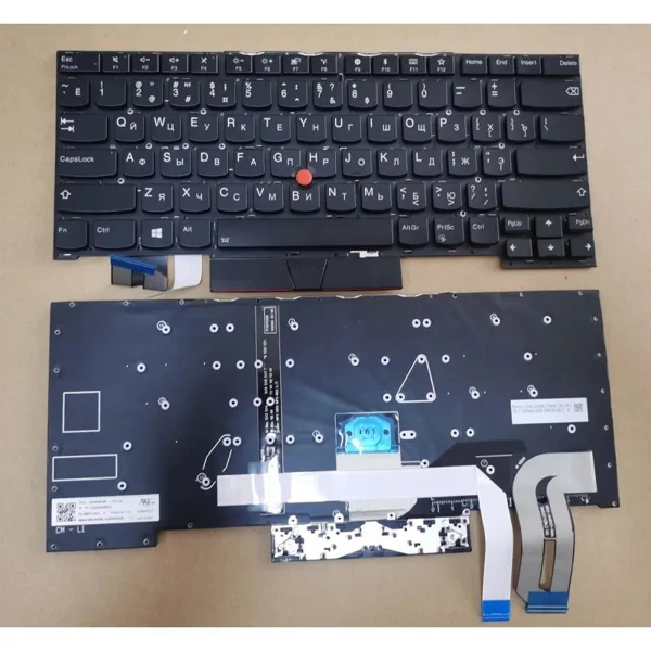 by high quality Lenovo ThinkPad P1 Gen 1 Gen 2, X1 Extreme Gen 1 Gen 2, T490S T495S backlit Russian RU keyboard original on laptop-keyboard.com