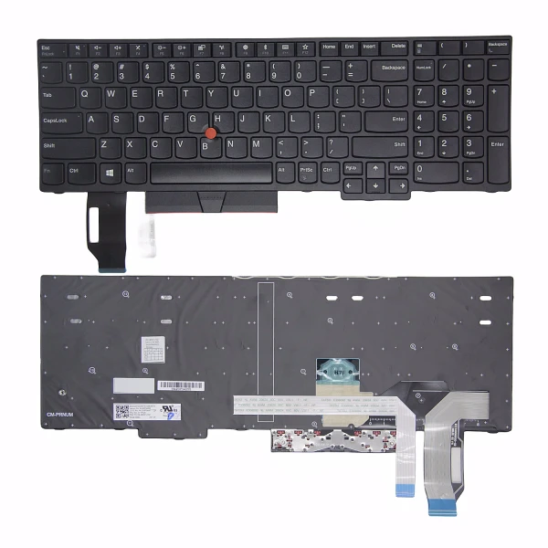 by high quality Lenovo ThinkPad E580, E585, E590, E595, L580, L590, R590, T590, đen bàn phím gốc của chúng tôi on laptop-keyboard.com