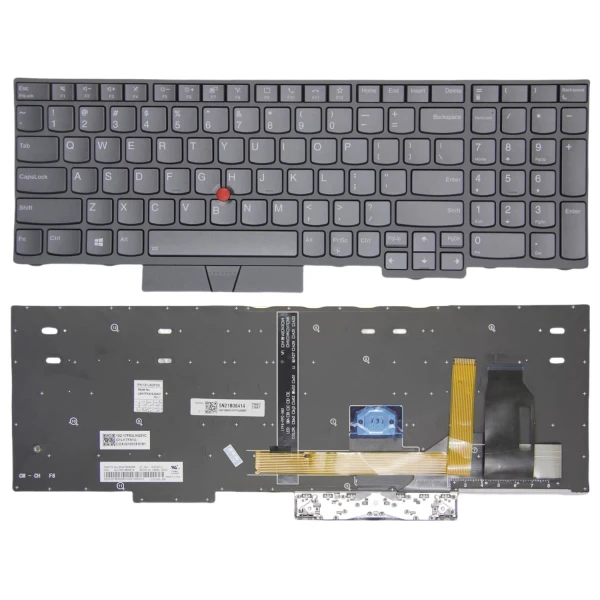 by high quality Lenovo ThinkPad P72, P73 xám ngược lại kích thước gốc bàn phím on laptop-keyboard.com