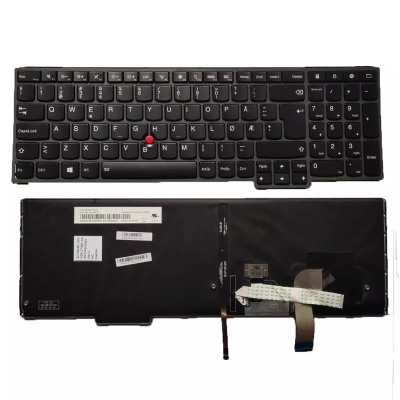 Lenovo Thinkpad yoga 15 00HN265 AH-105US backlit Norwegian NE keyboard