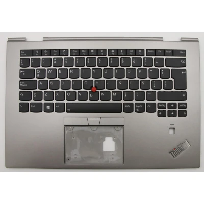 Lenovo X1 yoga Generasi 3 01LX962 perak backlit Latin LA keyboard palmrest