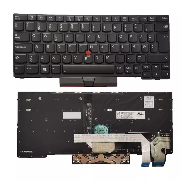 by high qulity Lenovo X280 X290 A285 L13 20KF 20KE FRU 01YP P108 backlit Danish DM keyboard on laptop-keyboard.com