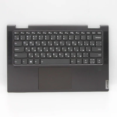 Lenovo yoga C740-14IML C740-14 gray fingerprint backlit Russian RU keyboard palmrest