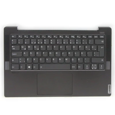 Lenovo yoga S740-14IIL 5CB0U44105 Gray metal backlit Turkish TR keyboard palmrest