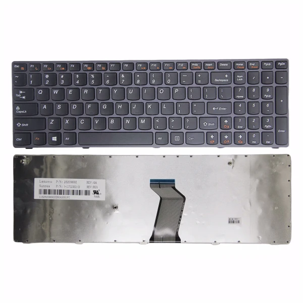 by high quality Lenovo Z570 Z575 B570 B575 V570 V575 B590 V580 B580 szara ramka USA klawiatura oryginalna on laptop-keyboard.com