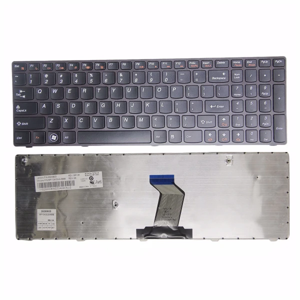 by high quality Lenovo Z570 Z575 B570 B575 V570 V575 B590 V580 B580 metalowa ramka z klawiaturą USA oryginalny on laptop-keyboard.com