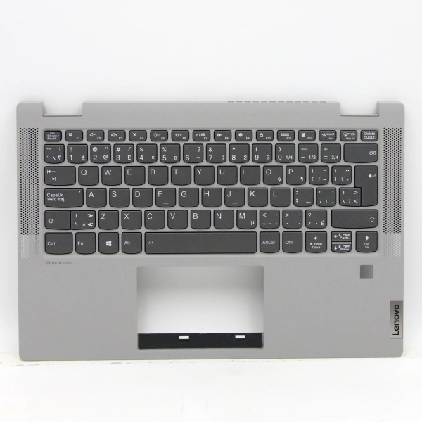 by high qulity Lenovo ideapad Flex 5-14IIL05 5-14ITL05 Light gray backlit Canadian French CF keyboard palmrest on laptop-keyboard.com