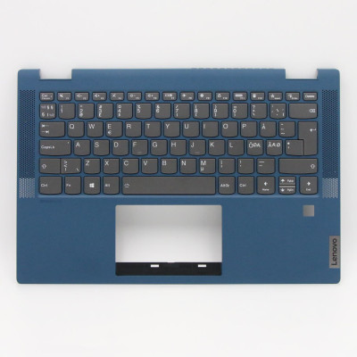 Lenovo ideapad Flex 5-14IIL05 5-14ITL05 blue backlit Norwegian NE keyboard palmrest