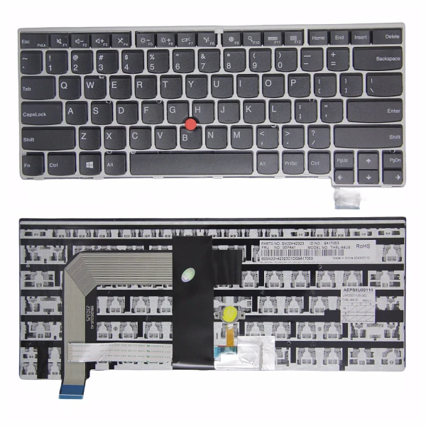 by high quality Lenvo thinkpad S2 T460S T470S khung bạc với điểm theo dõi U.S. on laptop-keyboard.com