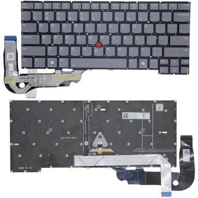 Lenovo thinkpad T14P Gen 2 Gen 3 / P1 Gen 7 Gen 8 gray backlit US keyboard AI