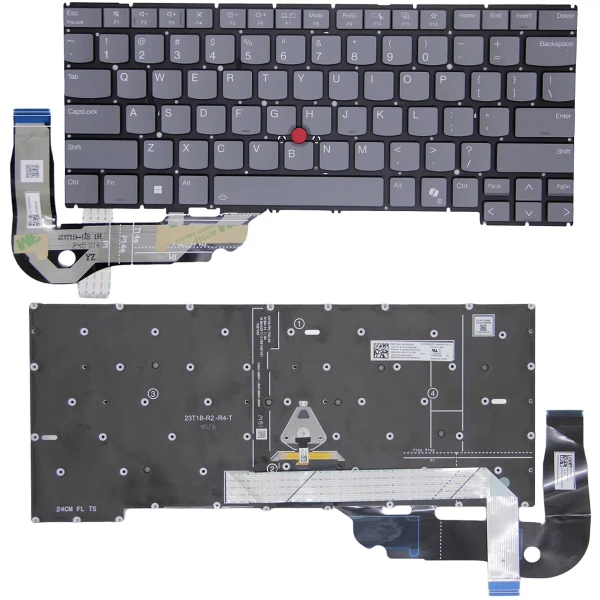 by high quality Lenovo thinkpad T14P Gen 2 Gen 3 / P1 Gen 7 Gen 8 gray backlit US keyboard AI on laptop-keyboard.com