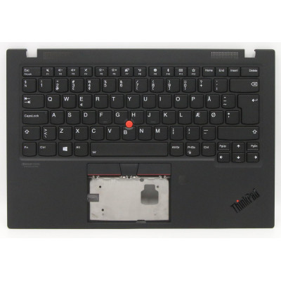 Lenovo thinkpad X1 Carbon 7th 2019 ePrivacy 5M10V25499 black backlit Danish DM keyboard palmrest