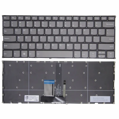 Lenovo Yoga 720-12IKB 720-13KBR γκρι διαγράψτε το οπισθοφωτισμένο πληκτρολόγιο των ΗΠΑ πρωτότυπο