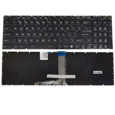 MSI WS60 2OJ 6QI 6QJ hitam RGB backlit US keyboard