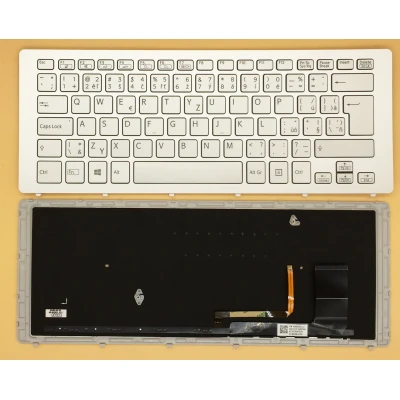 SONY SVF15N silver backlit Czech CZ keyboard