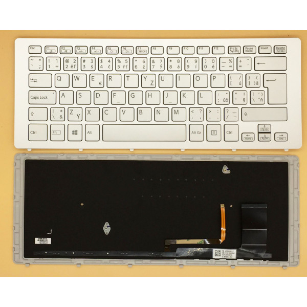 by high qulity SONY SVF15N silver backlit Czech CZ keyboard on laptop-keyboard.com