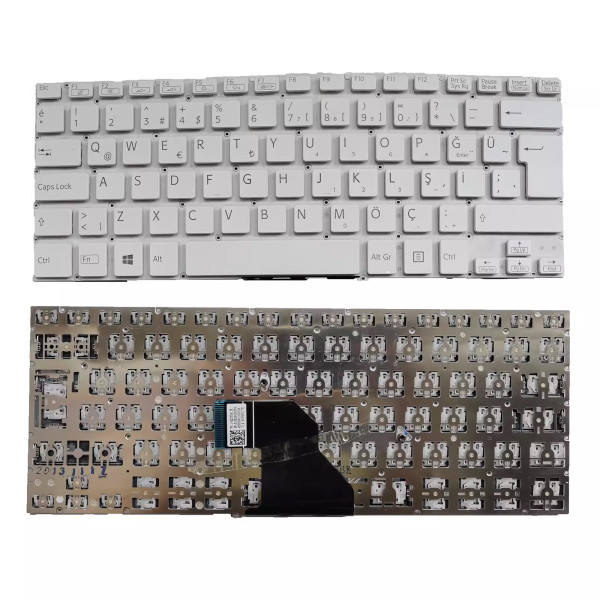 by high qulity SONY VAIO FIT 14E SVF 14E SVF14E white Turkish TR keyboard on laptop-keyboard.com