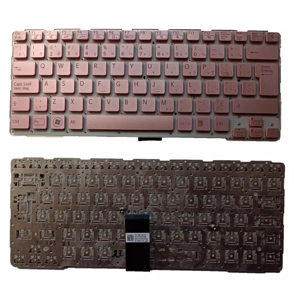 by high qulity SONY Vaio E14 SVE14 SVE14A SVE141 SVE14111ELW pink Canadian French CF keyboard on laptop-keyboard.com