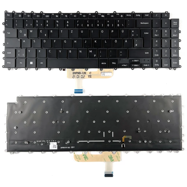 by high quality Samsung 950XDB, NT950XDB, NP950XDB, backlit German DE keyboard black Dual fan version on laptop-keyboard.com