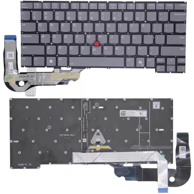 Lenovo Thinkpad T1g Gen 8 21TD 21TE backlit US keyboard AI gray