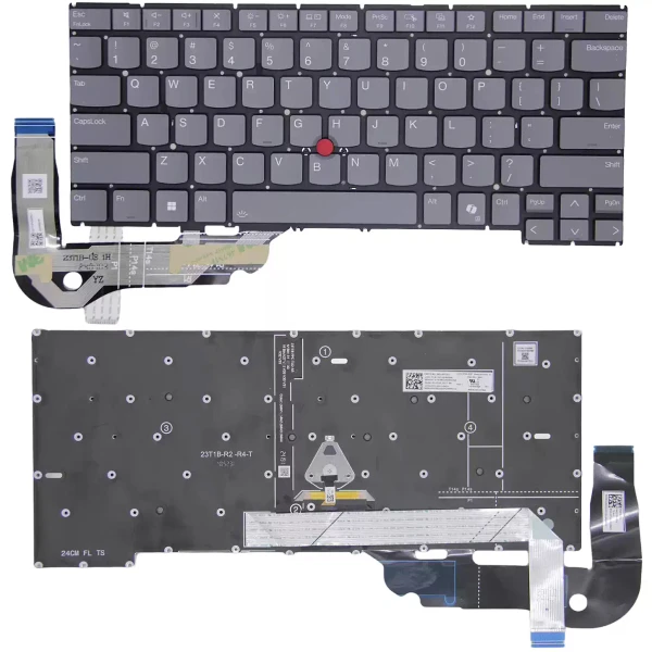 by high quality Lenovo Thinkpad T1g Gen 8 21TD 21TE backlit US keyboard AI gray on laptop-keyboard.com
