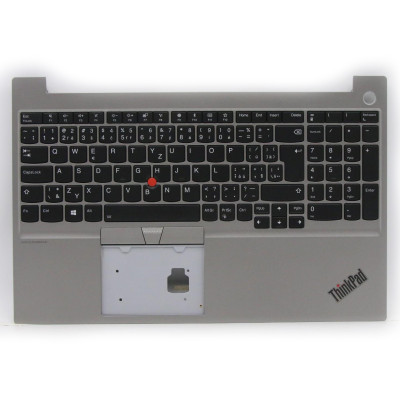 ThinkPad E15 Gen 1 silver backlit Czech CZ keyboard palmrest