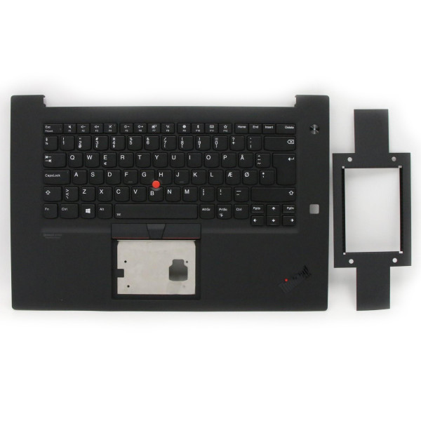 by high qulity ThinkPad Extreme P1 2 X1 2nd fingerprint hole backlit Danish DM keyboard palmrest on laptop-keyboard.com