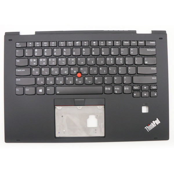 by high qulity Thinkpad yoga X1 2nd 2017 fingerprint backlit Korean KR keyboard palmrest 01HY822 on laptop-keyboard.com