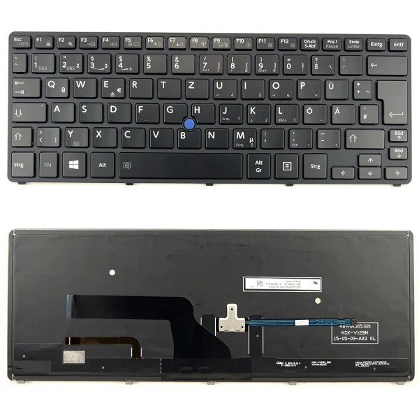 by high quality Toshiba Portege Z20T-B, Z20T-C, backlit German DE keyboard black on laptop-keyboard.com