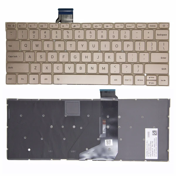by high quality Xiaomi Air 12.5 161201 TM1607 Złoty podświetlony oryginalna klawiatura USA on laptop-keyboard.com